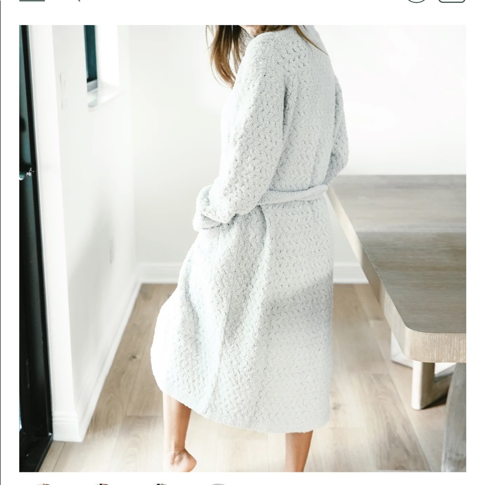 Cozy Gray Women's Robe - Picture 8 of 14